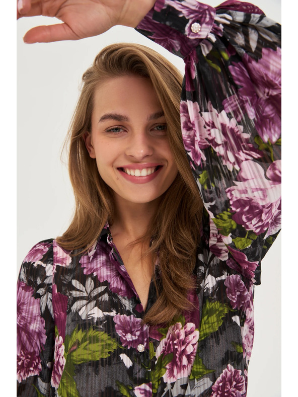 Moodo Cămașă cu imprimeu floral Moodo