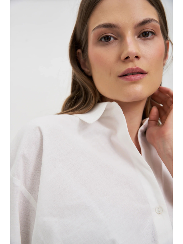 Moodo Cămașă albă pentru femei