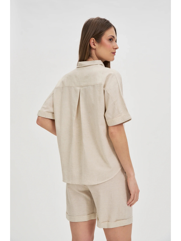 Moodo Cămașă bej din in