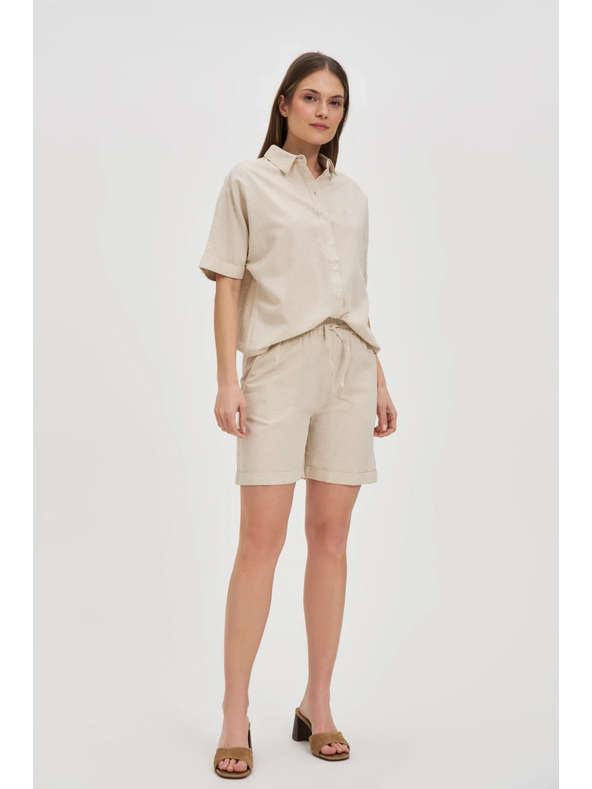 Moodo Cămașă bej din in