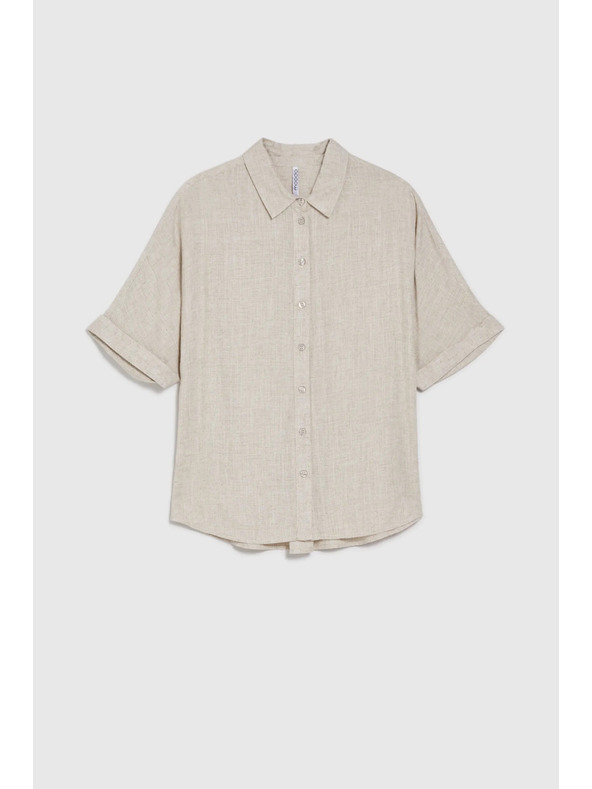 Moodo Cămașă bej din in