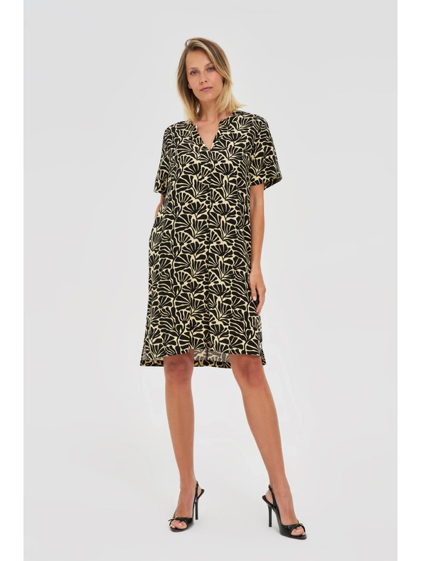 Moodo Rochie largă cu imprimeu Moodo pentru femei