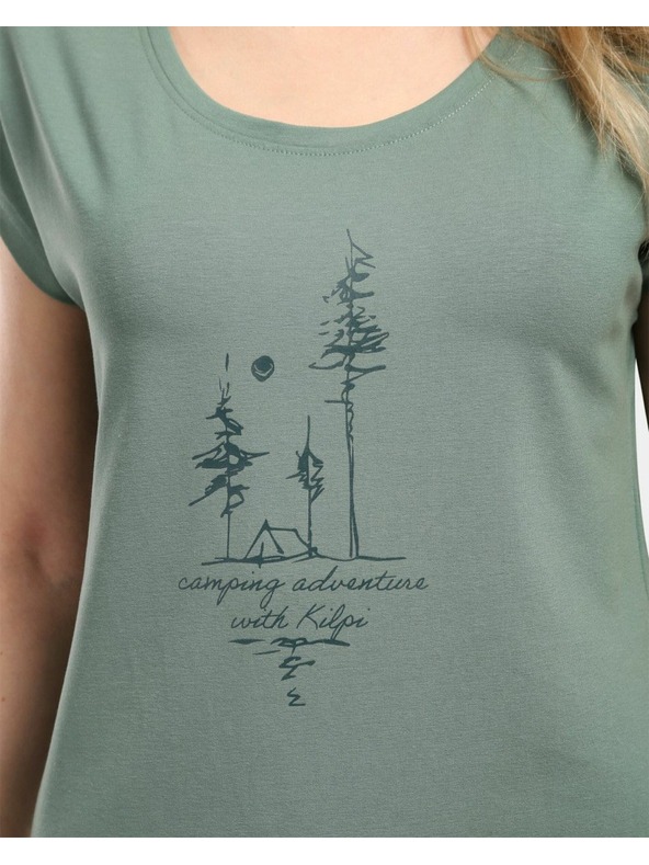 Kilpi Tricou din bumbac pentru femei Kilpi ROANE-W Khaki