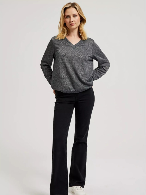 Moodo Pulover pentru femei - gri melanj