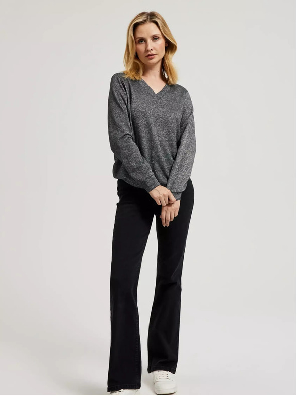 Moodo Pulover pentru femei - gri melanj