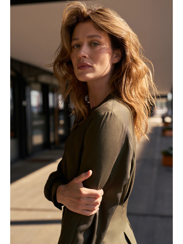 Moodo Rochie tip cămașă kaki Moodo