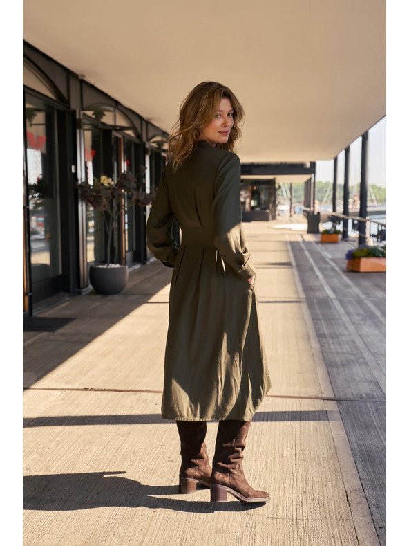 Moodo Rochie tip cămașă kaki Moodo