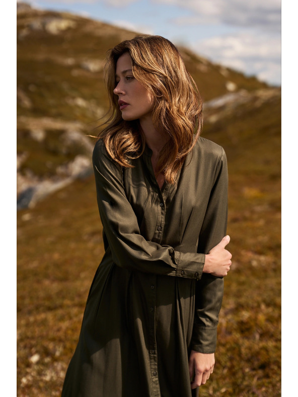 Moodo Rochie tip cămașă kaki Moodo