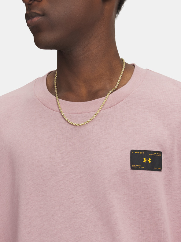 Under Armour Tricou pentru bărbați Under Armour UA HWT WOVEN LABEL SS-PNK