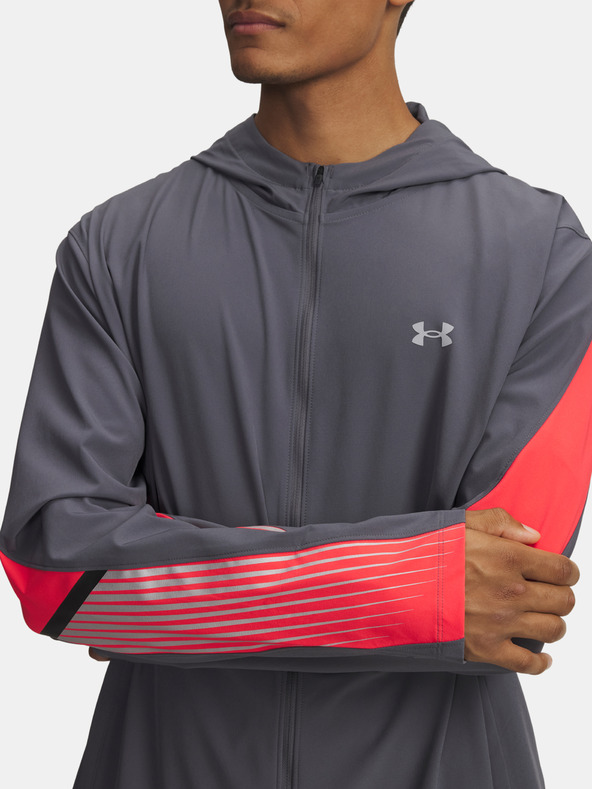 Under Armour Jachetă bărbătească Under Armour UA Velociti Storm Hooded Jkt-GRY