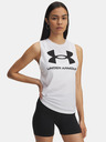 Under Armour Maiou pentru femei Under Armour UA Logo Tank-WHT