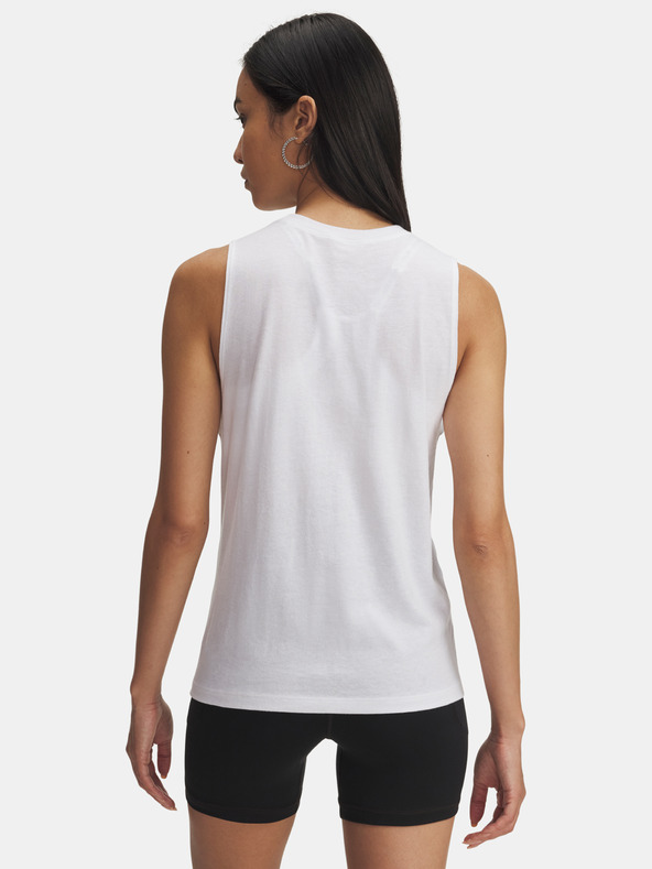 Under Armour Maiou pentru femei Under Armour UA Logo Tank-WHT