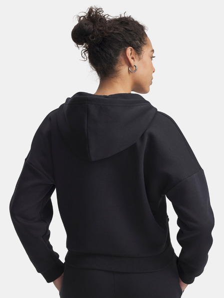 Under Armour Hanorac damă Under Armour Rival Flc Piped HZ Hoodie-BLK