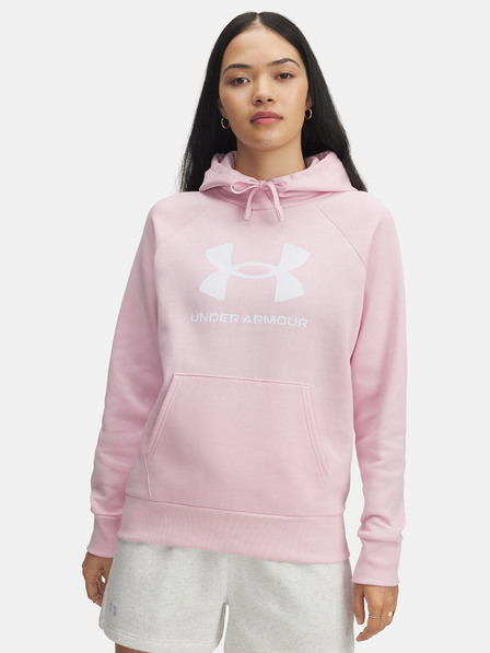 Under Armour Hanorac damă Under Armour UA Rival Fleece Big Logo HD-PNK