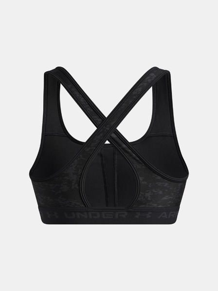 Under Armour Sutien pentru femei Under Armour Crossback Mid Print-BLK