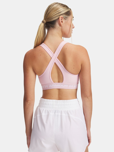 Under Armour Sutien pentru femei Under Armour Crossback Mid Bra-PNK