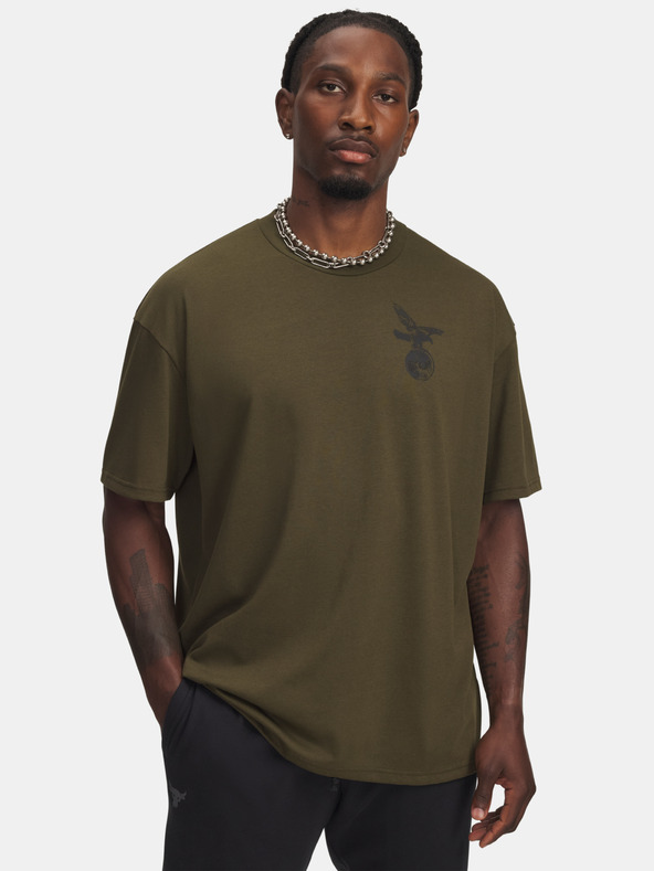 Under Armour Tricou bărbați Under Armour UA Pjt Rck SS Q4 ST-GRN