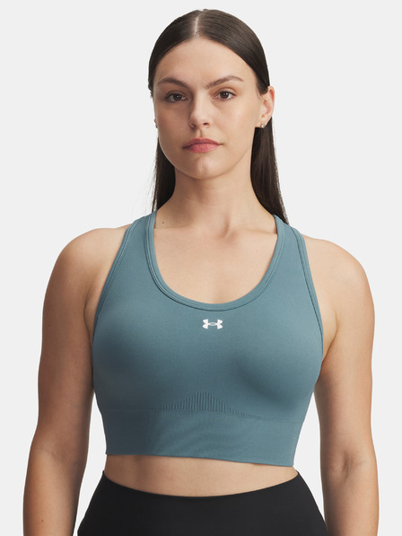 Under Armour Sutien damă Under Armour Vanish Seamless Mid Bra-BLU