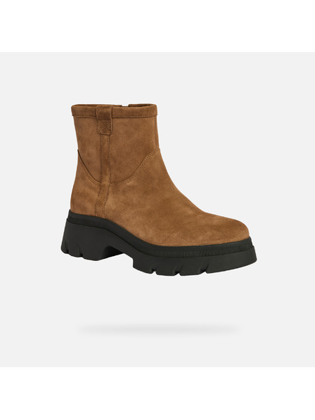 Geox Pantofi maro deschis Geox Pluette pentru femei