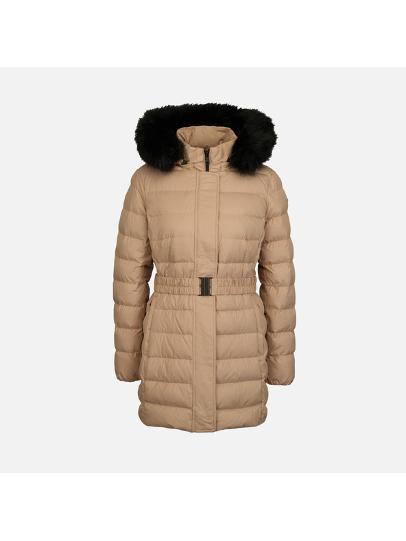 Geox Geox Catria - Jachetă din puf bej pentru femei