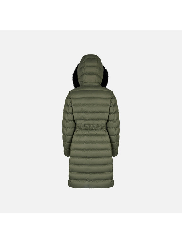 Geox Geox Catria - Jachetă din puf kaki pentru femei