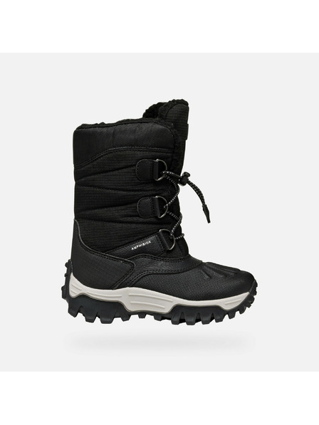 Geox Pantofi de iarnă negri pentru băieți Geox Himalaya ABX