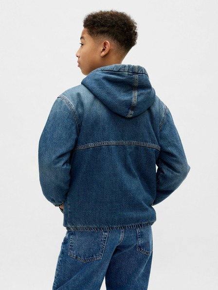 GAP Jachetă din denim căptușită cu sherpa pentru copii GAP