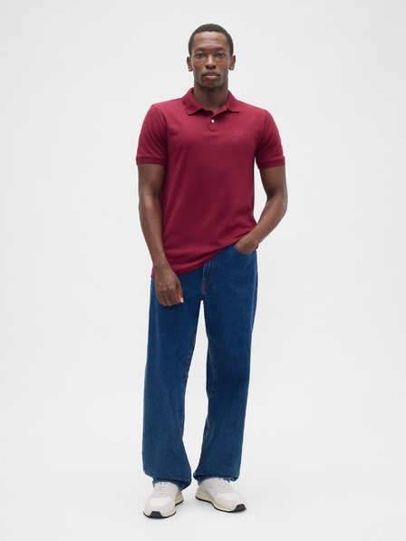 GAP Tricou polo pique cu model GAP