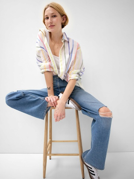 GAP Cămașă oversize cu dungi GAP
