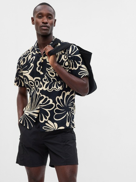 GAP Cămașă din in cu model GAP