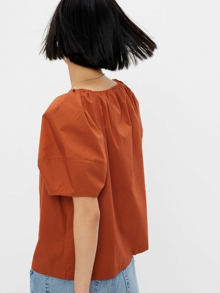 GAP Bluză din bumbac cu mâneci scurte GAP