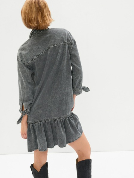 GAP Rochie mini din denim cu volane GAP