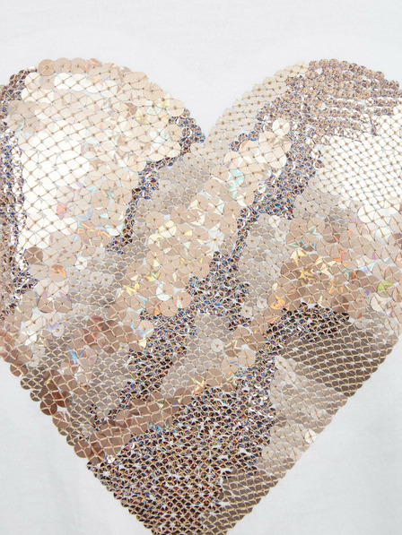 GAP Tricou pentru copii cu inimioară din paiete GAP