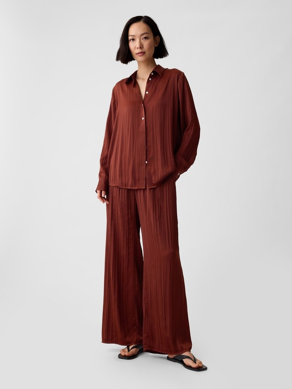 GAP Cămașă din satin Boyfriend GAP