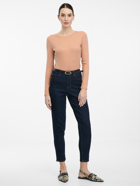 Orsay Tricou de damă maro deschis cu mâneci lungi ORSAY