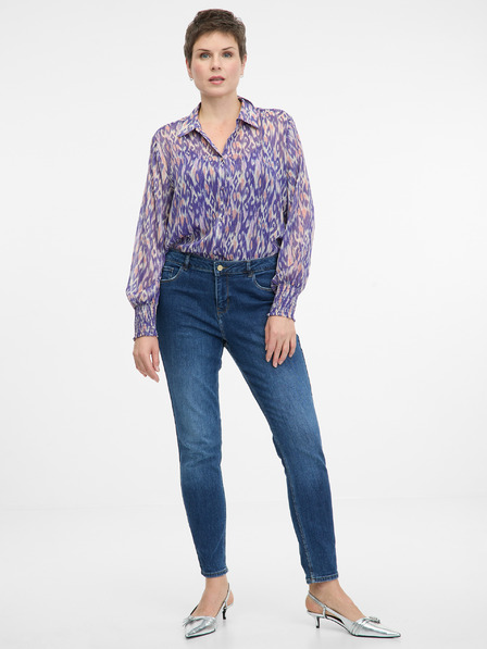 Orsay Bluză de damă mov cu guler ORSAY