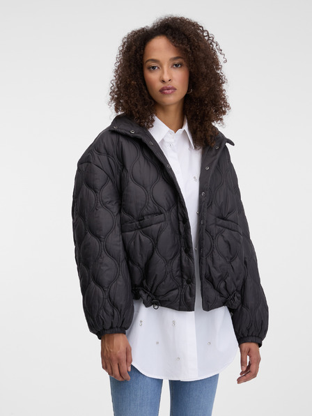 Orsay Geacă matlasată neagră pentru femei ORSAY