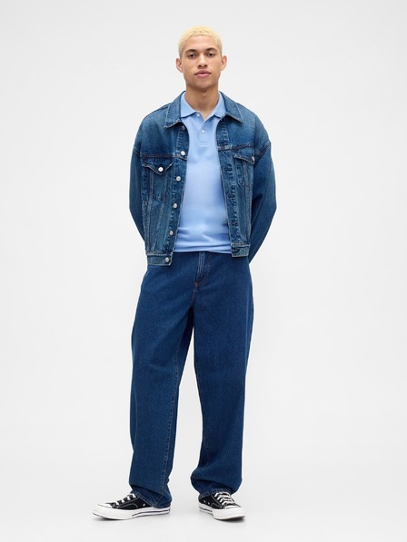 GAP Tricou polo pique cu model GAP