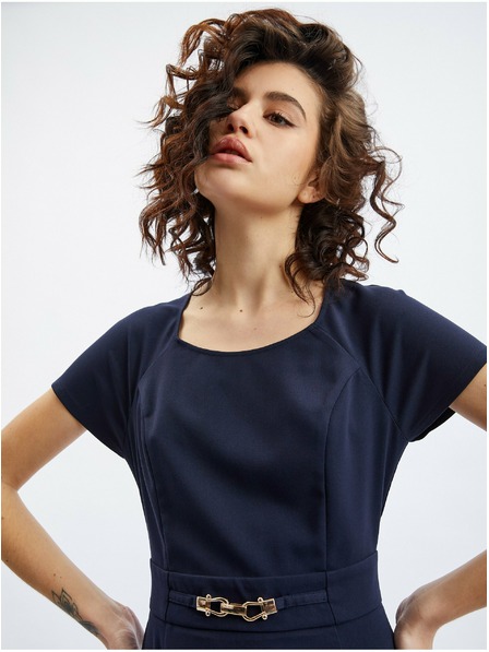 Orsay Rochie de damă albastru închis cu centura ORSAY