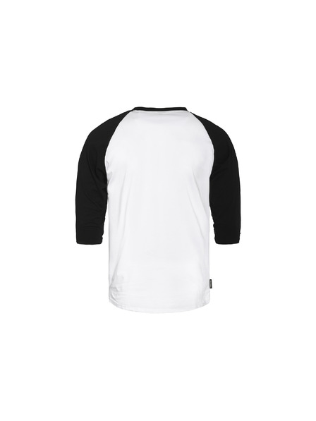 Horsefeathers Tricou Rollin Raglan - alb/negru