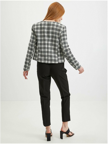 Orsay Sacou de damă în carouri alb-negru ORSAY