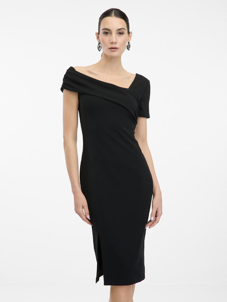 Orsay Rochie neagră până la genunchi, pentru femei ORSAY
