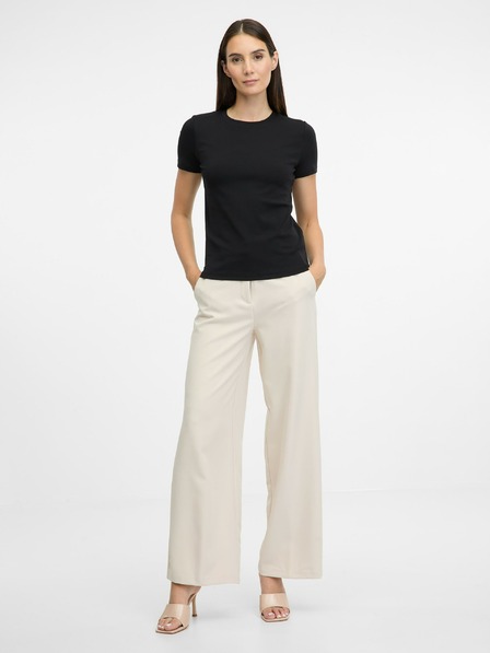 Orsay Tricou negru cu mânecă scurtă pentru femei ORSAY