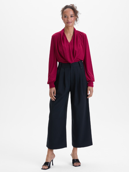 Orsay Bluză vișinie pentru femei cu pietricele ORSAY