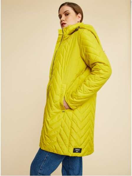 ZOOT.lab Palton matlasat verde și galben pentru femei ZOOT.lab Molly