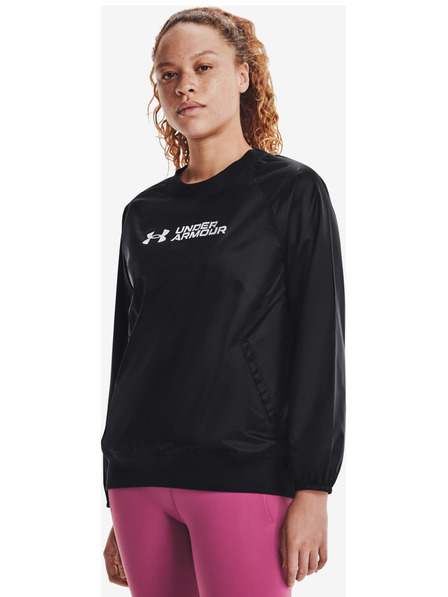 Under Armour Hanorac femei Under Armour Recover Storm Woven Shine Crew