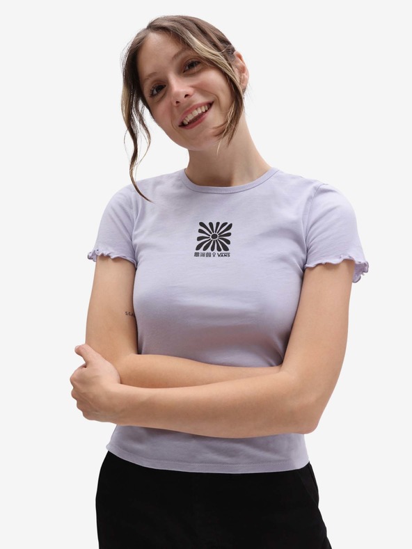 Vans Tricou violet deschis pentru femei VANS
