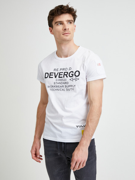 Devergo Cămașă Devergo albă pentru bărbați