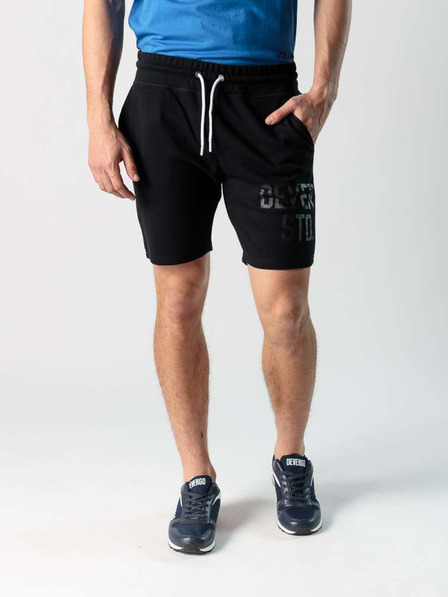 Devergo Pantaloni scurți din lână pentru bărbați, negri Devergo