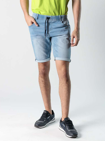 Devergo Pantaloni scurți din denim albastru deschis pentru bărbați Devergo